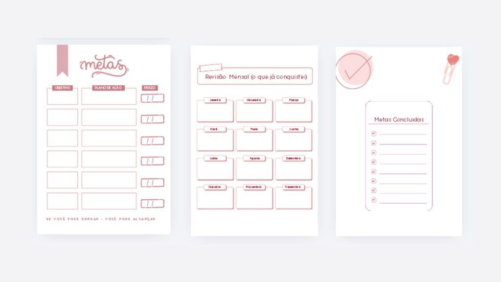 planner de metas