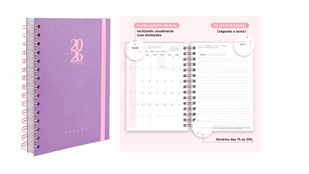 agenda feminina 2026