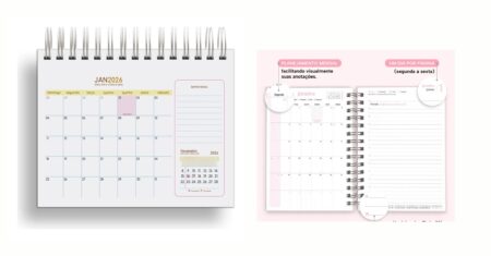 4 Melhores Agendas Femininas 2026: Organize seu Ano com Estilo e Propósito